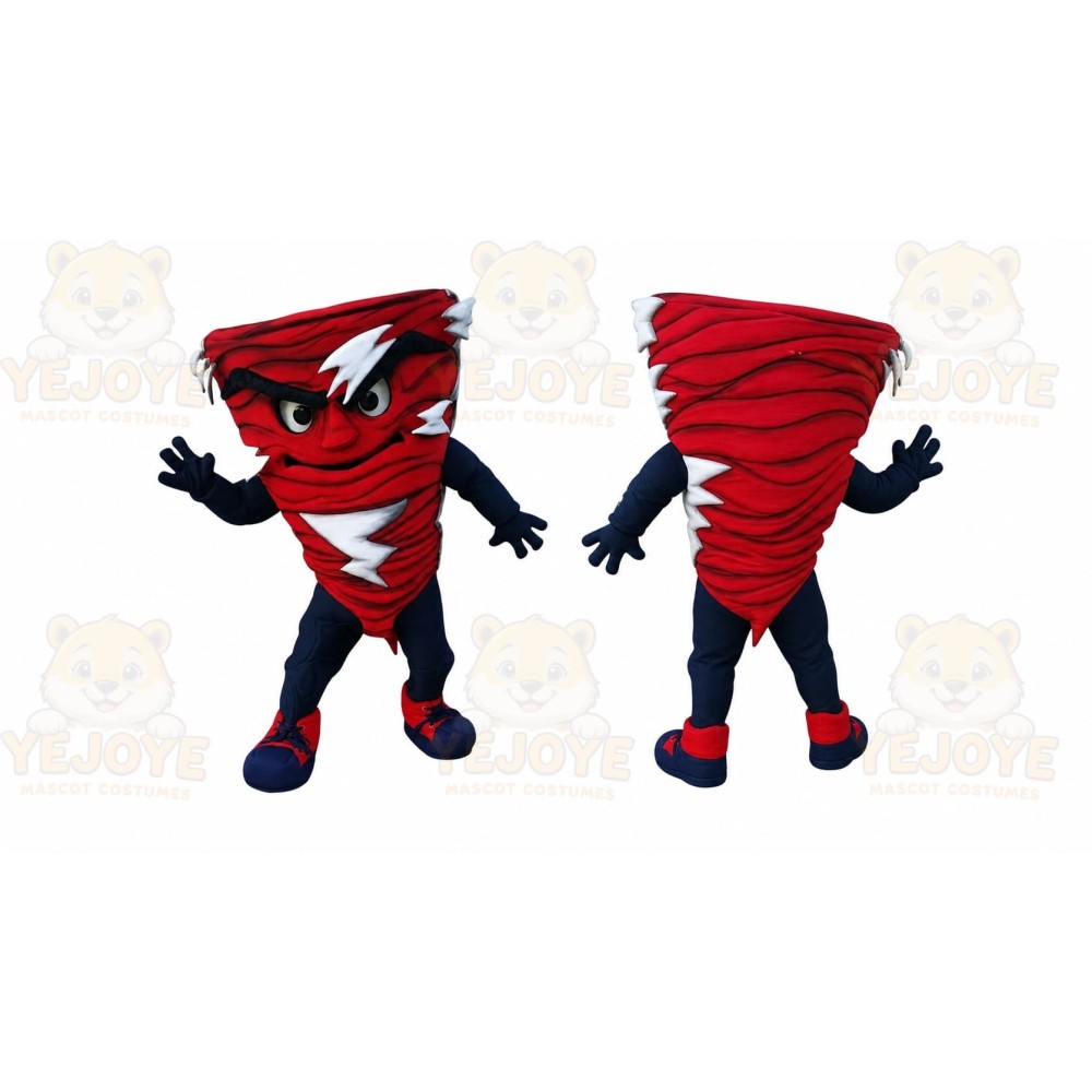 Tornado Mascot Costume for Adults Custom Logo Party Character Suit