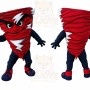 Tornado Mascot Costume for Adults Custom Logo Party Character Suit