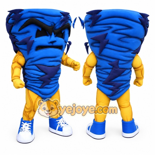 tornado mascot Mascot Costume for Adults Custom Logo Party Character Suit