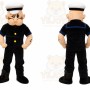 Strongman Mascot Costume for Adults Custom Logo Party Character Suit