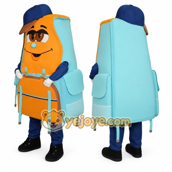 Backpack Mascot Costume for Adults Custom Logo Party Character Suit