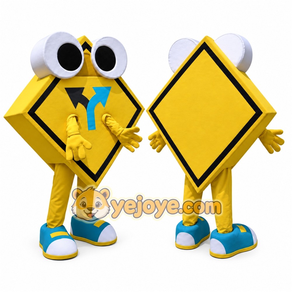 Road Sign Mascot Costume for Adults Custom Logo Party Character Suit Road Sign Mascot Costume for Adults Custom Logo Party Character Suit