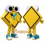 Road Sign Mascot Costume for Adults Custom Logo Party Character Suit