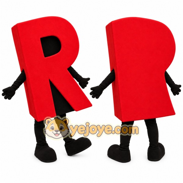 Letter Mascot Costume for Adults Custom Logo Party Character Suit