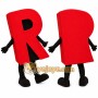 Letter Mascot Costume for Adults Custom Logo Party Character Suit
