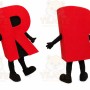 Letter Mascot Costume for Adults Custom Logo Party Character Suit