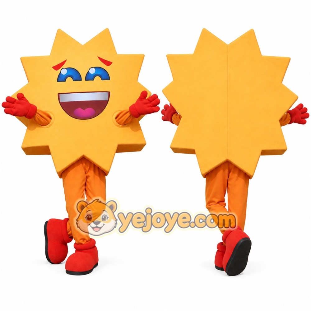 Sun Mascot Costume for Adults Custom Logo Party Character Suit Sun Mascot Costume for Adults Custom Logo Party Character Suit