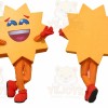 Sun Mascot Costume for Adults Custom Logo Party Character Suit