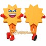 Sun Mascot Costume for Adults Custom Logo Party Character Suit