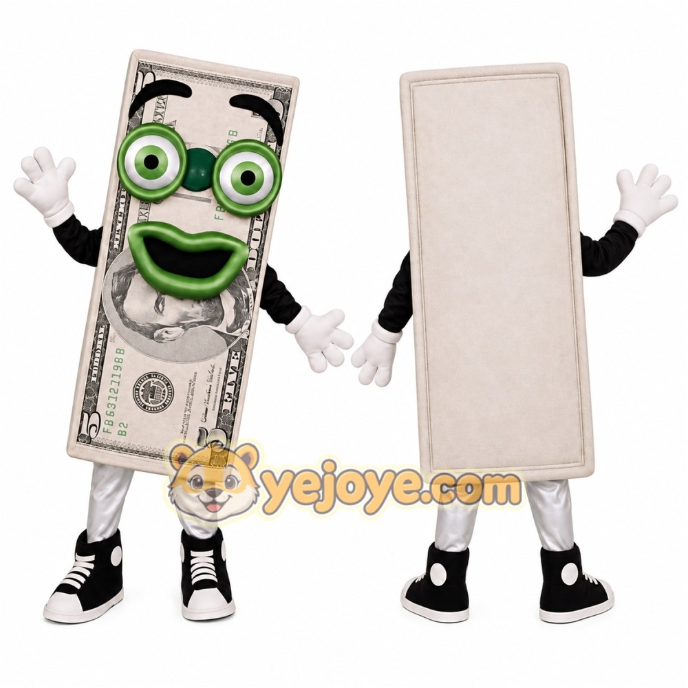 Money Mascot Costume for Adults Custom Logo Party Character Suit Money Mascot Costume for Adults Custom Logo Party Character Suit