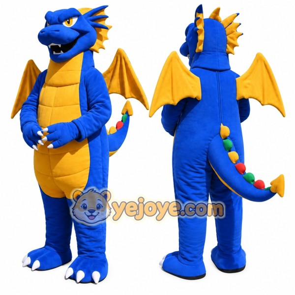 Dragon Mascot Costume for Adults Custom Logo Party Character Suit