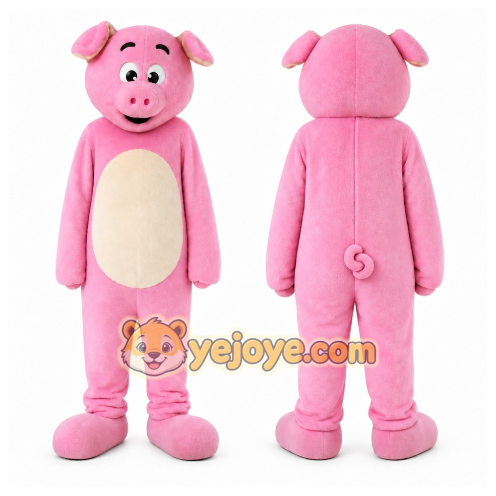 Pig Mascot Costume for Adults Custom Logo Party Character Suit