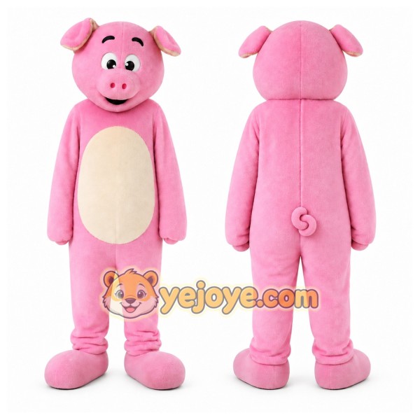 Pig Mascot Costume for Adults Custom Logo Party Character Suit