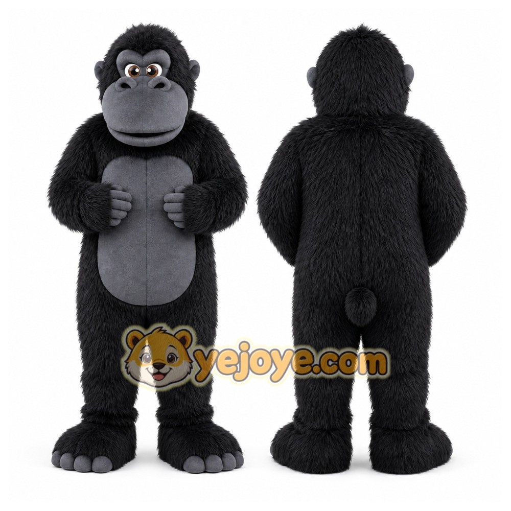 Gorilla Mascot Costume for Adults Custom Logo Party Character Suit Gorilla Mascot Costume for Adults Custom Logo Party Character Suit