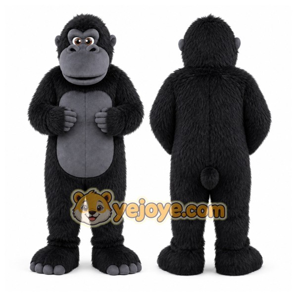 Gorilla Mascot Costume for Adults Custom Logo Party Character Suit