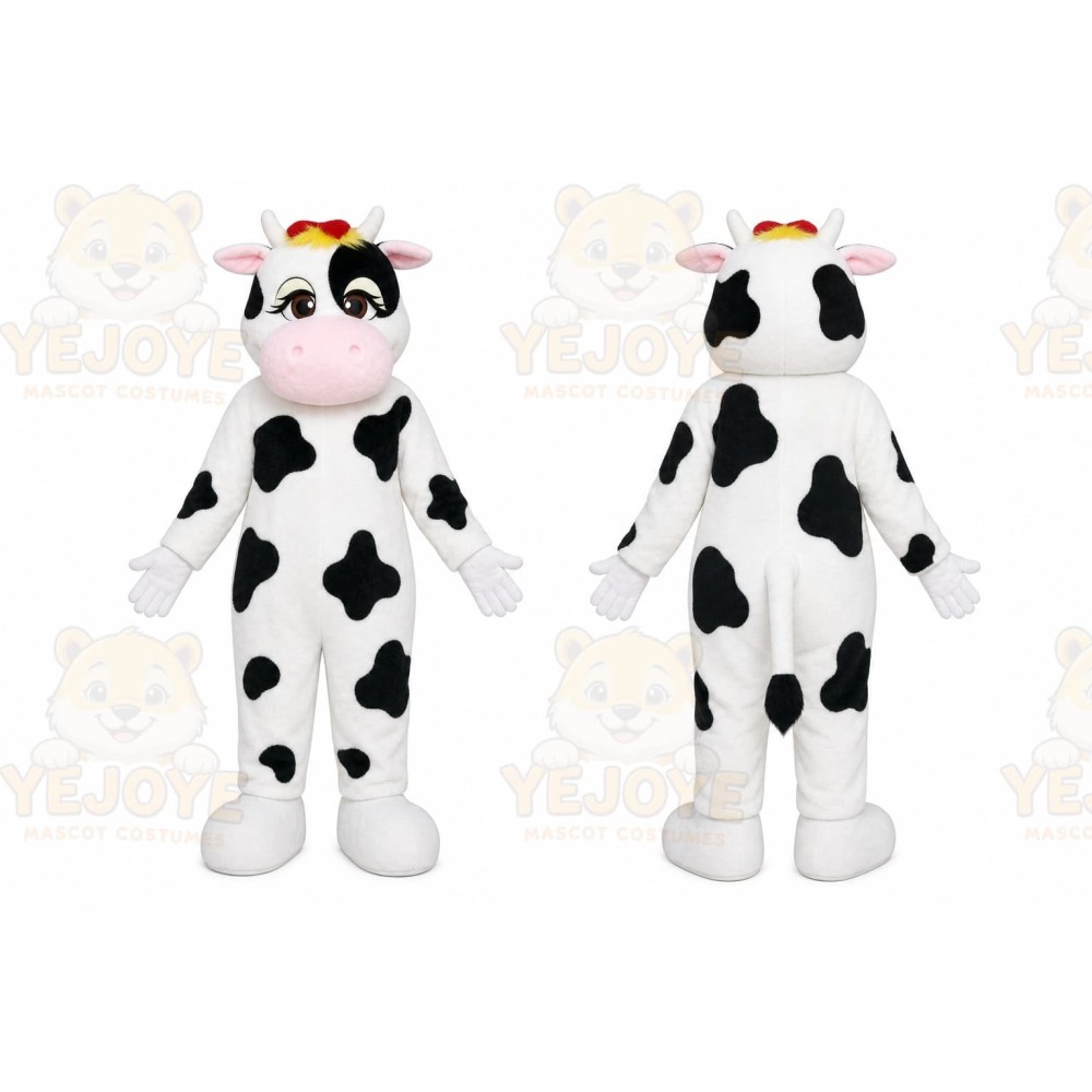 Cow Mascot Costume for Adults Custom Logo Party Character Suit