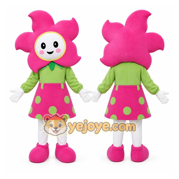 Flower Mascot Costume for Adults Custom Logo Party Character Suit