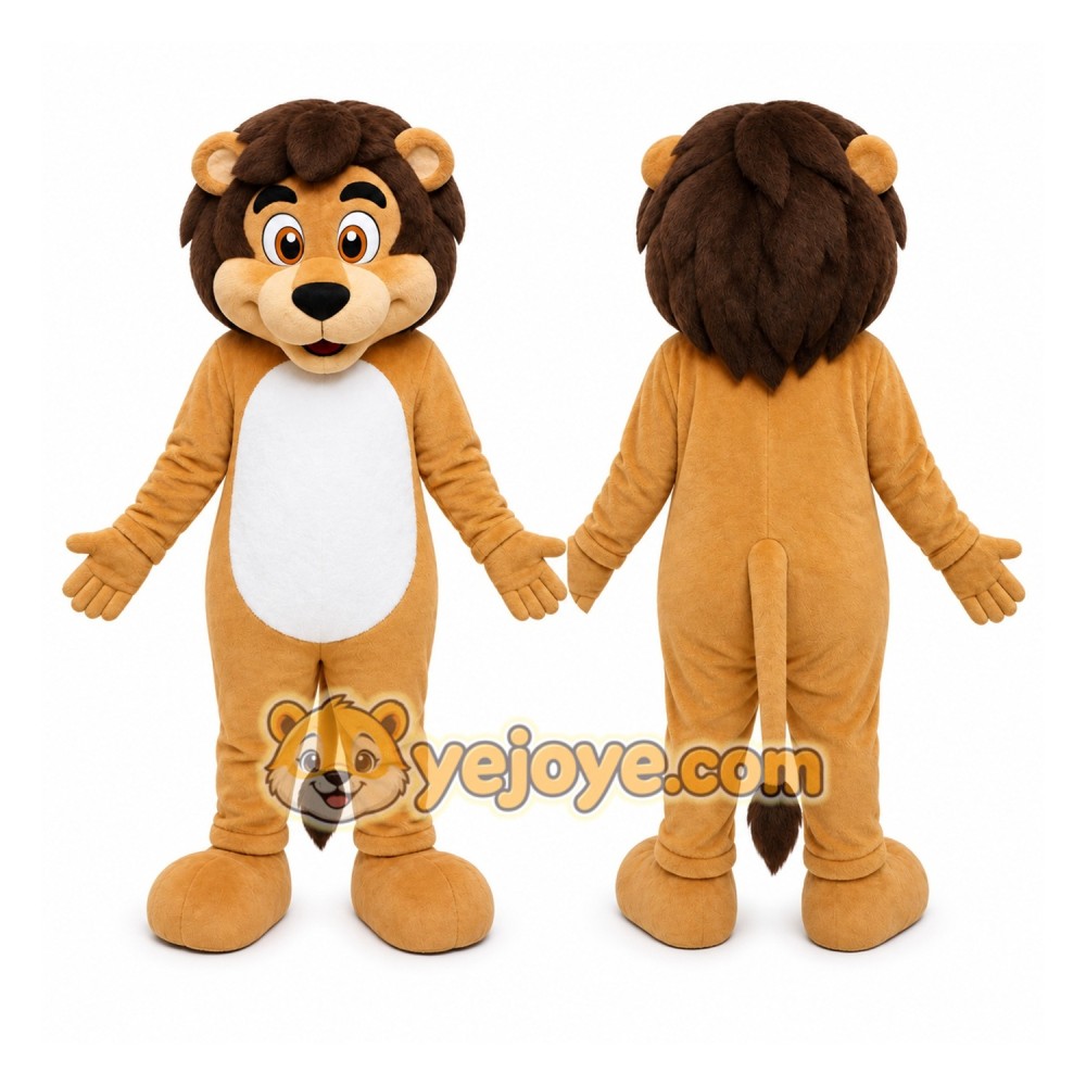 Lion Mascot Costume for Adults Custom Logo Party Character Suit