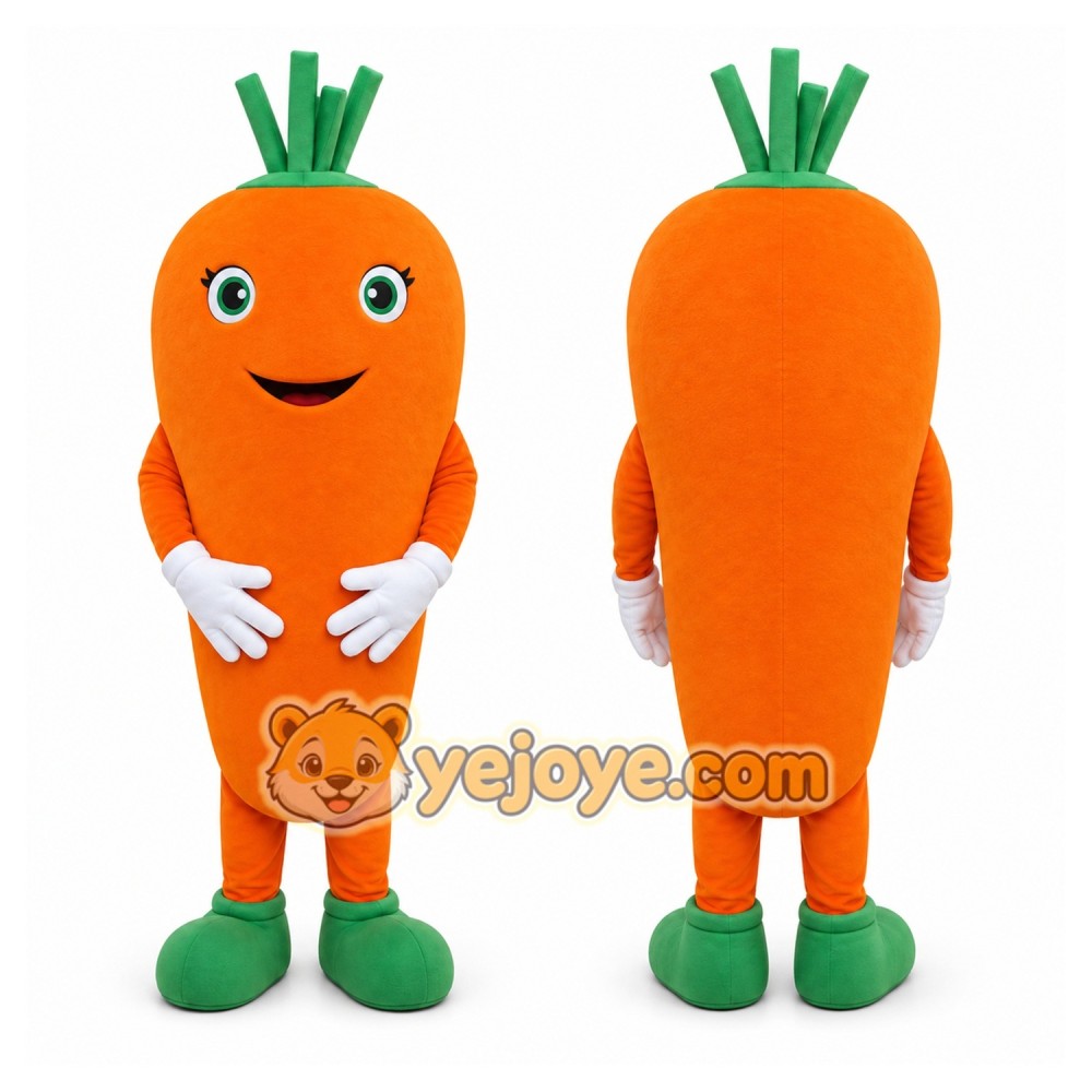 Carrot Mascot Costume for Adults Custom Logo Party Character Suit Carrot Mascot Costume for Adults Custom Logo Party Character Suit