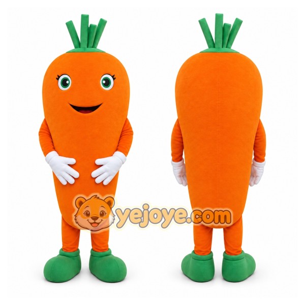 Carrot Mascot Costume for Adults Custom Logo Party Character Suit