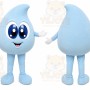 Droplet Mascot Costume for Adults Custom Logo Party Character Suit
