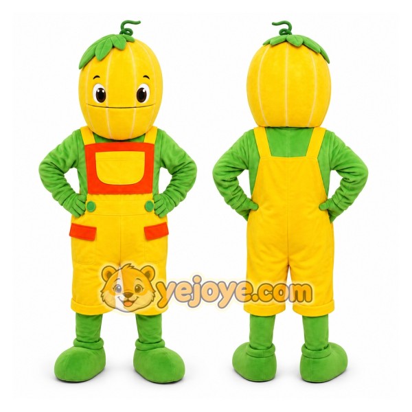 Pumpkin Mascot Costume for Adults Custom Logo Party Character Suit