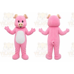 Pig Mascot Costume for Adults Custom Logo Party Character Suit
