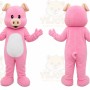 Pig Mascot Costume for Adults Custom Logo Party Character Suit