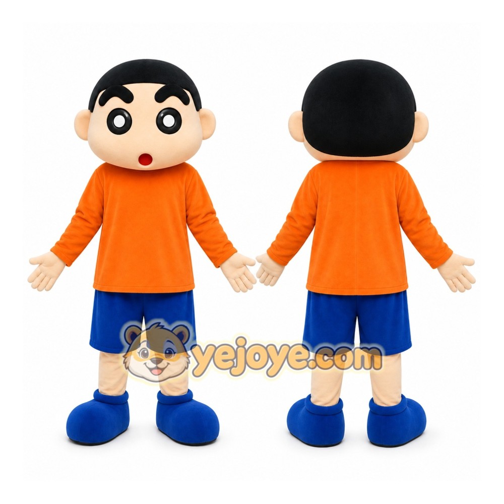 Boy Mascot Costume for Adults Custom Logo Party Character Suit