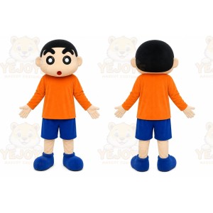 Boy Mascot Costume for Adults Custom Logo Party Character Suit