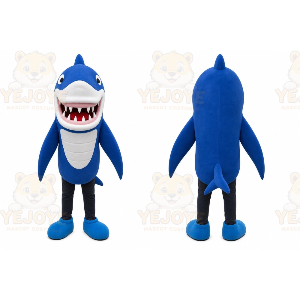 Shark Mascot Costume for Adults Custom Logo Party Character Suit