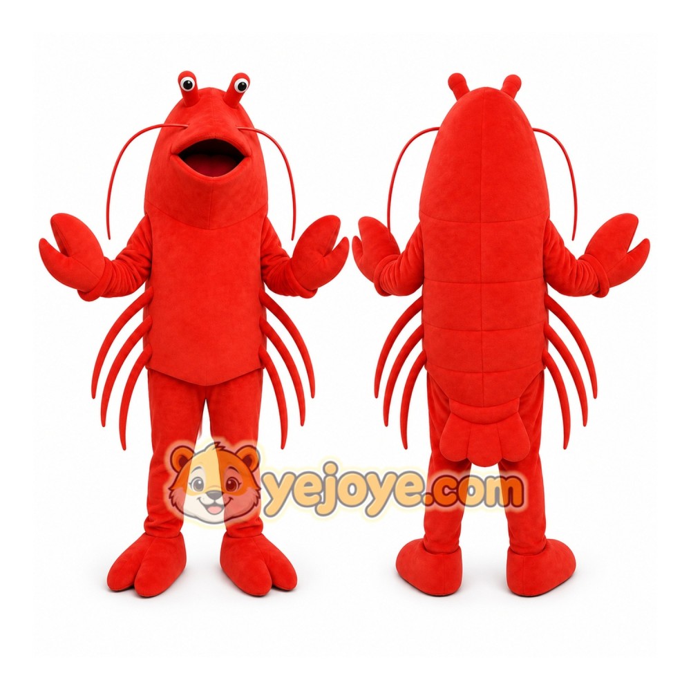 Lobster Mascot Costume for Adults Custom Logo Party Character Suit