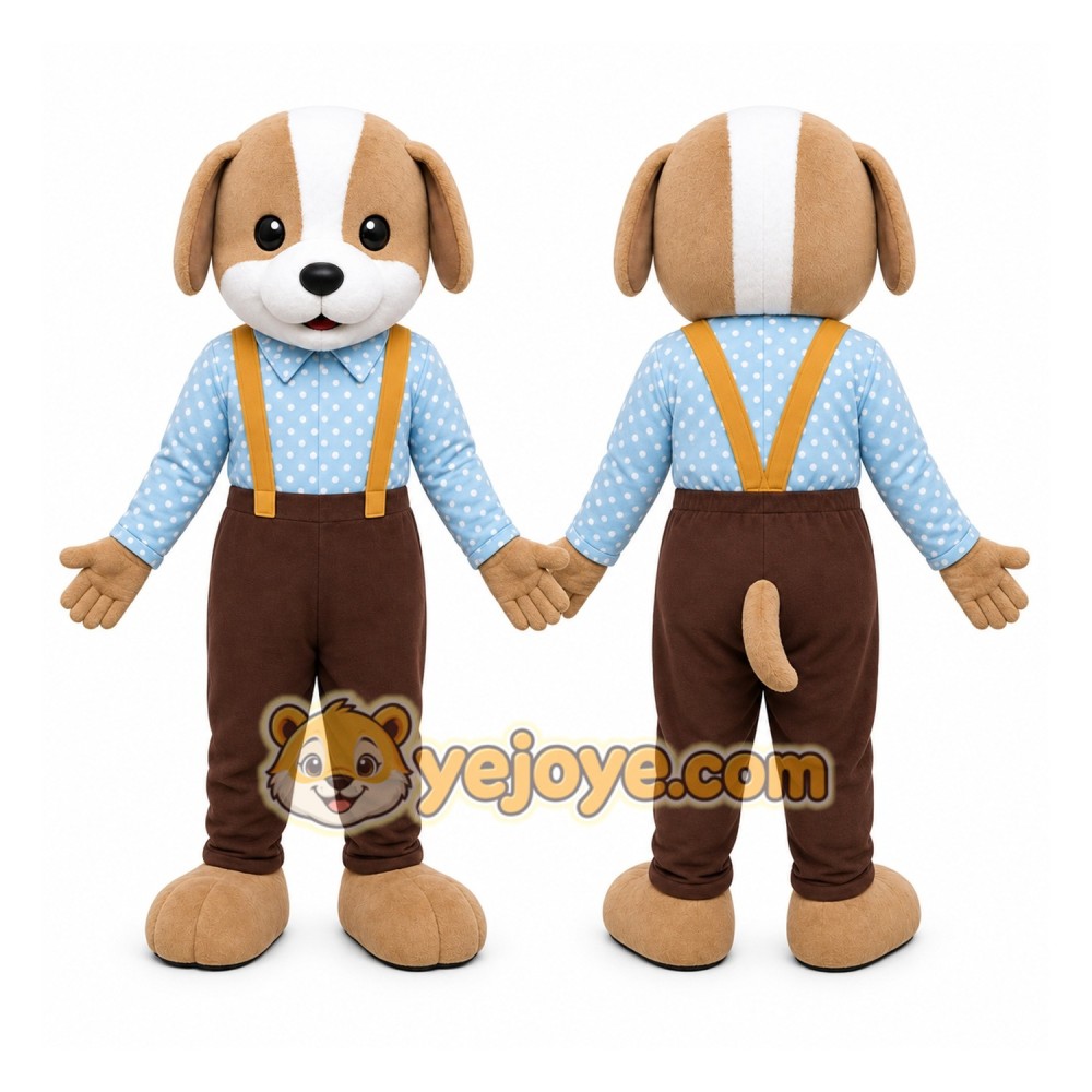 Dog Mascot Costume for Adults Custom Logo Party Character Suit