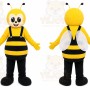 Bee Mascot Costume for Adults Custom Logo Party Character Suit