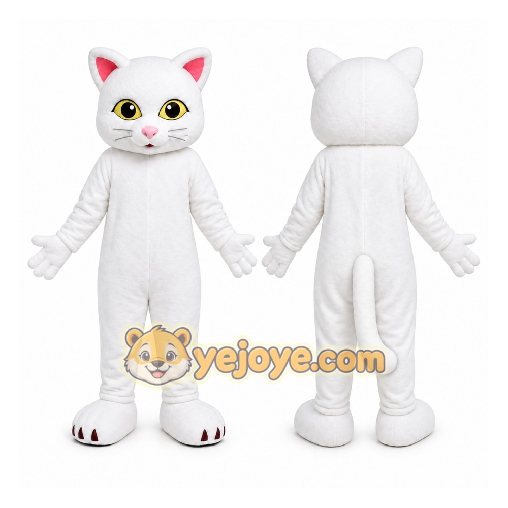 Cat Mascot Costume for Adults Custom Logo Party Character Suit