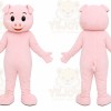 Pig Mascot Costume for Adults Custom Logo Party Character Suit
