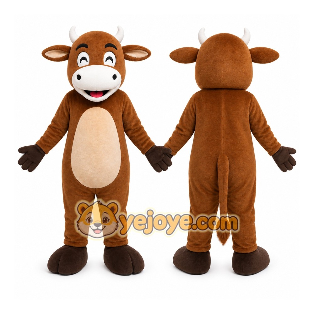 Cow Mascot Costume for Adults Custom Logo Party Character Suit