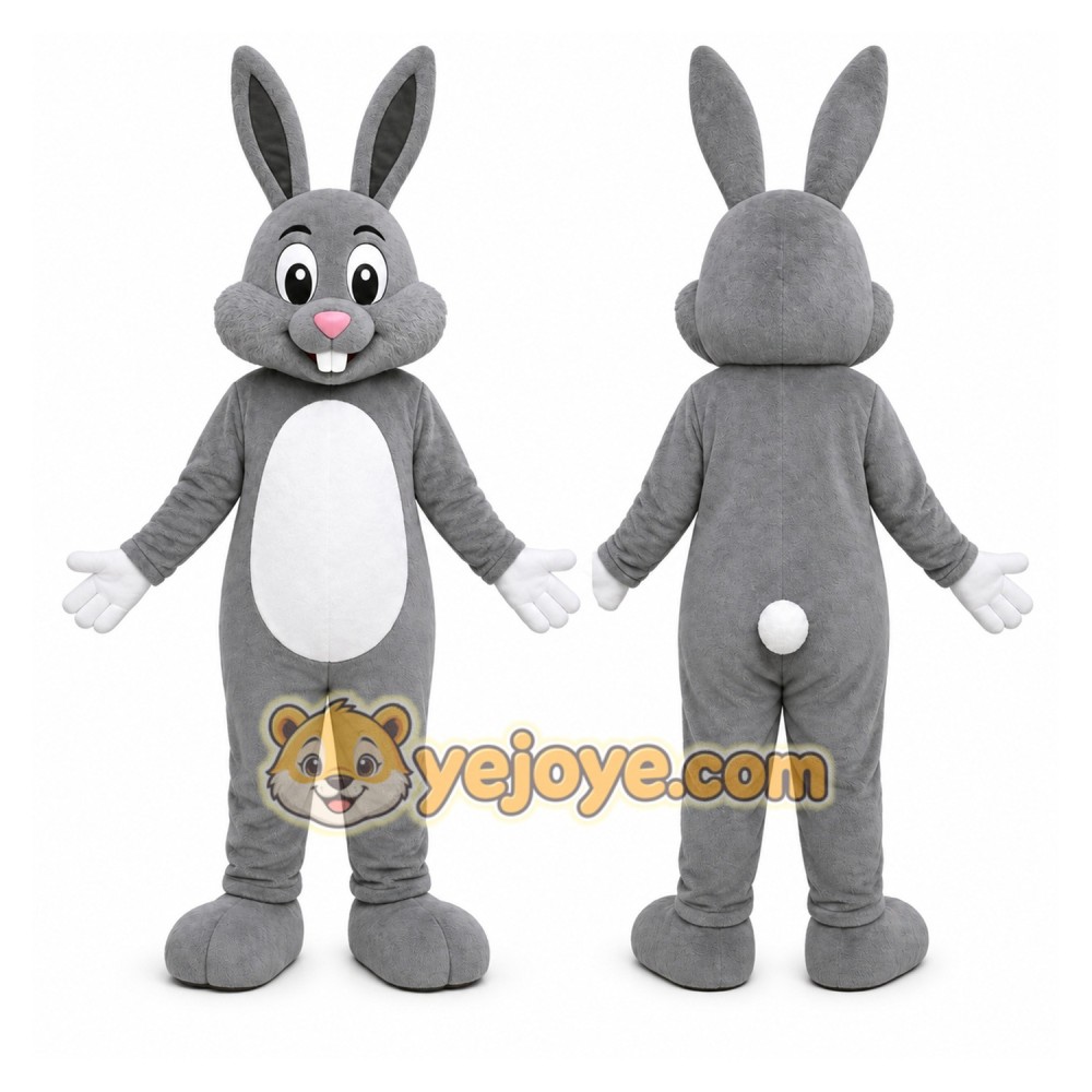 Rabbit Mascot Costume for Adults Custom Logo Party Character Suit
