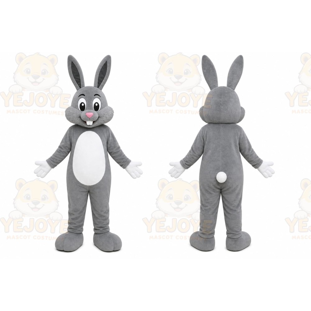 Rabbit Mascot Costume for Adults Custom Logo Party Character Suit
