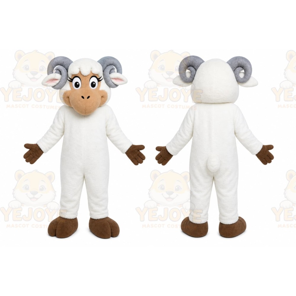 Sheep Mascot Costume for Adults Custom Logo Party Character Suit