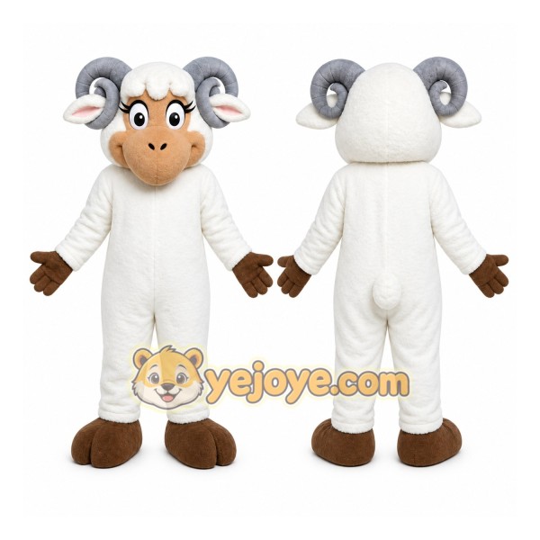 Sheep Mascot Costume for Adults Custom Logo Party Character Suit