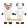 Sheep Mascot Costume for Adults Custom Logo Party Character Suit