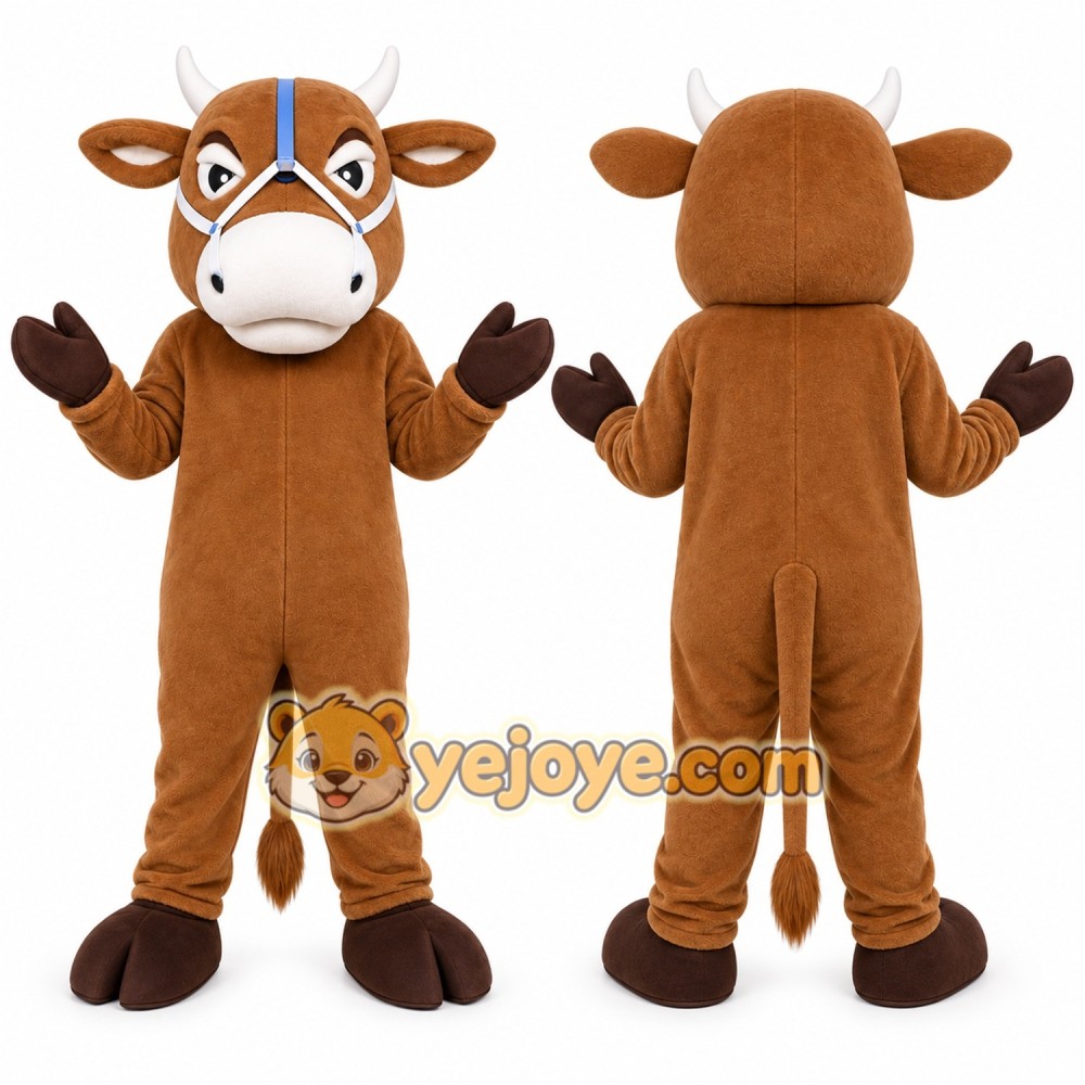 Bull Mascot Costume for Adults Custom Logo Party Character Suit Bull Mascot Costume for Adults Custom Logo Party Character Suit