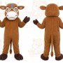 Bull Mascot Costume for Adults Custom Logo Party Character Suit