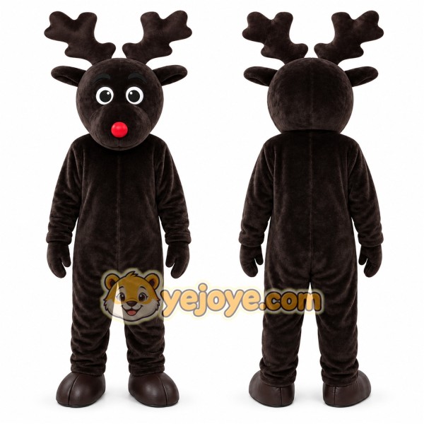 Reindeer Mascot Costume for Adults Custom Logo Party Character Suit