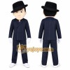 Cartoon Man in Black Suit Mascot Costume for Adults Custom Logo Party Character Suit Cartoon Man in Black Suit Mascot Costume for Adults Custom Logo Party Character Suit