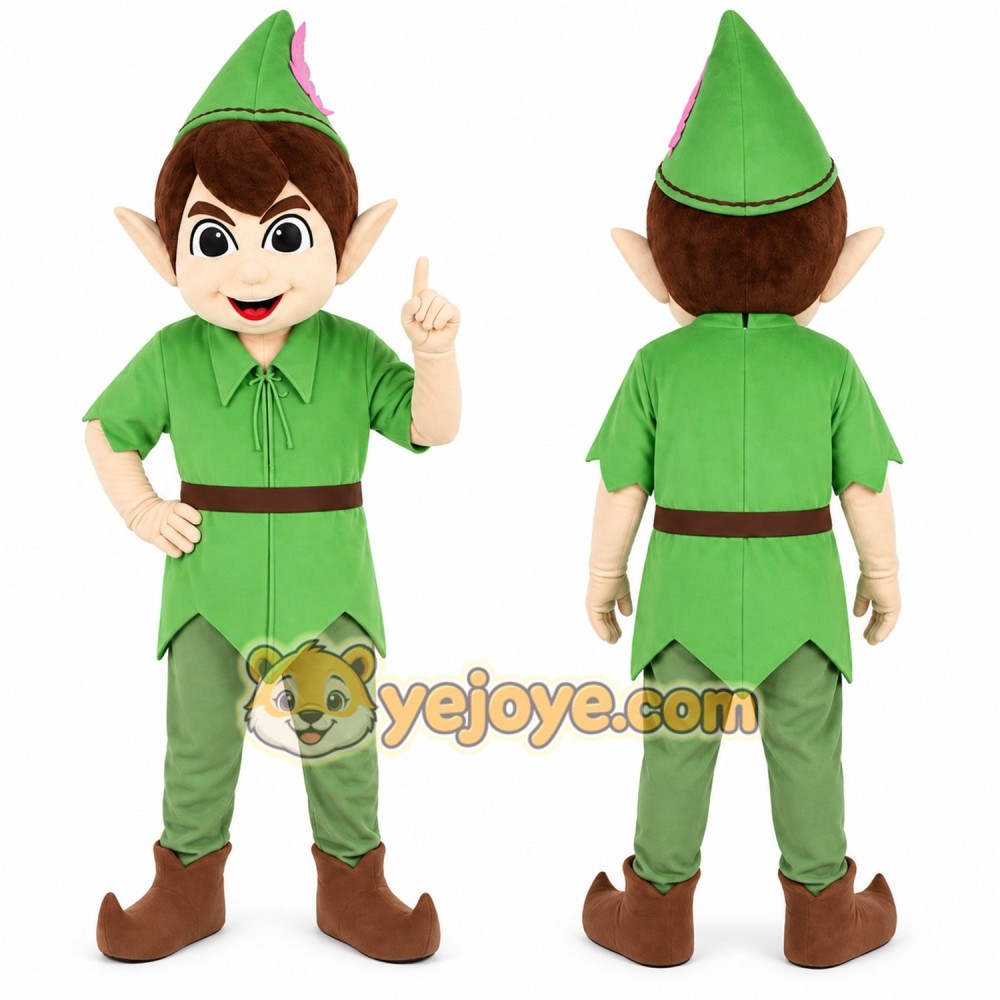 Elf Mascot Costume for Adults Custom Logo Party Character Suit