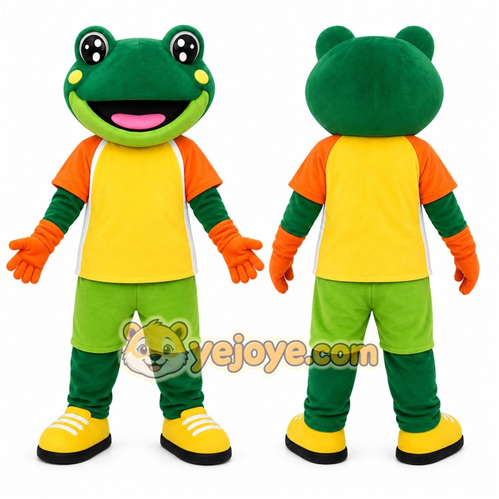 Frog Mascot Costume for Adults Custom Logo Party Character Suit Frog Mascot Costume for Adults Custom Logo Party Character Suit