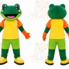 Frog Mascot Costume for Adults Custom Logo Party Character Suit