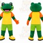 Frog Mascot Costume for Adults Custom Logo Party Character Suit